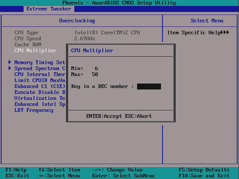 The BIOS Asus Striker Extreme Page 5